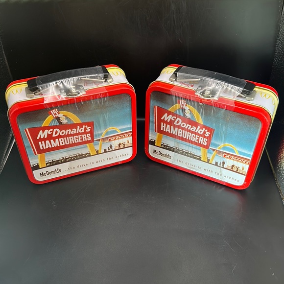 2 Limited Edition 1998 Collectors Tin Mini Lunch Box ,Mc Donald’s - Picture 1 of 8